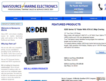 Tablet Screenshot of navsourcemarine.com